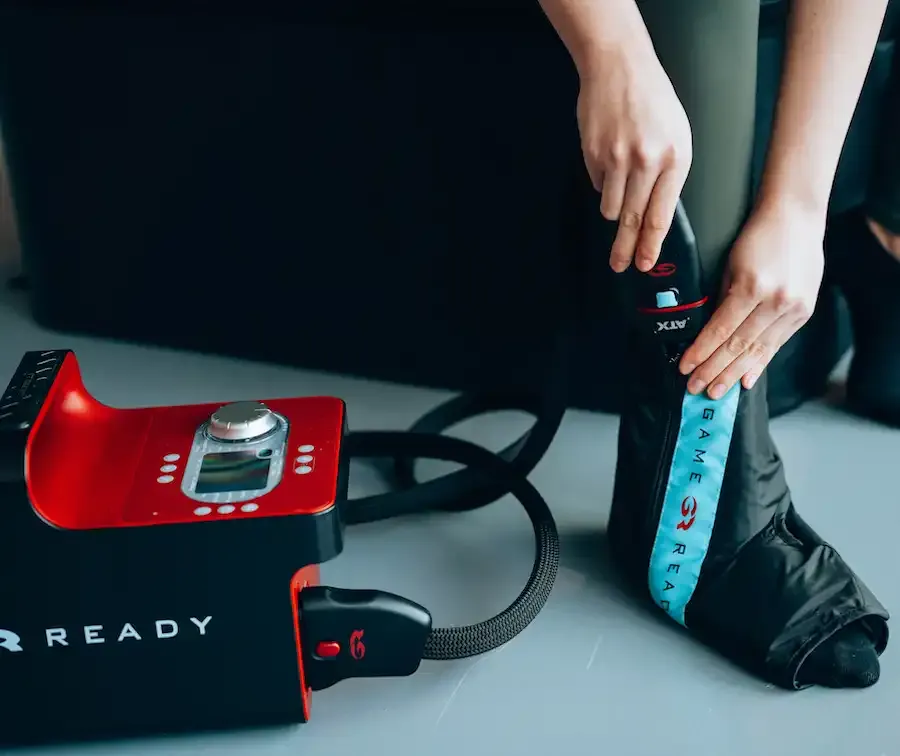 GameReady Anwendung am Fuß